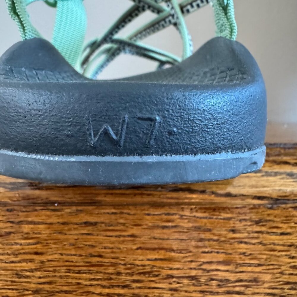 Chaco Women's Eco Tread Sandals Adjustable Strap Durable Sole Green Black Size 7 - Picture 11 of 16